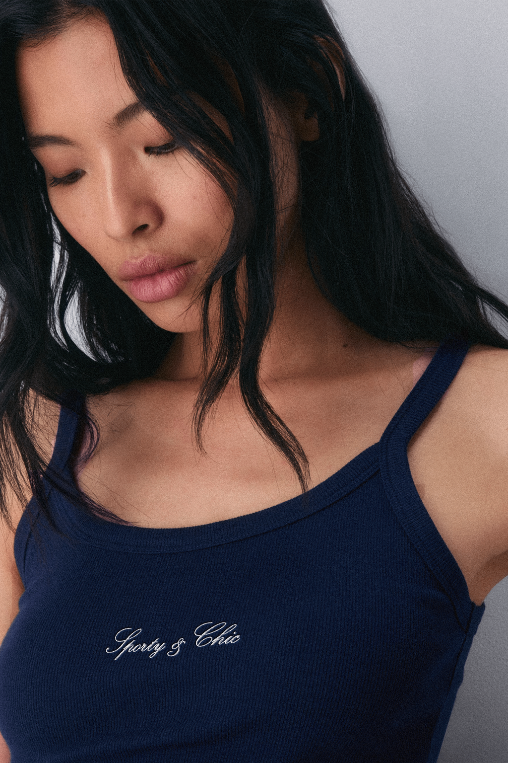 S&C La Vita Lenta Strap Tank - Navy