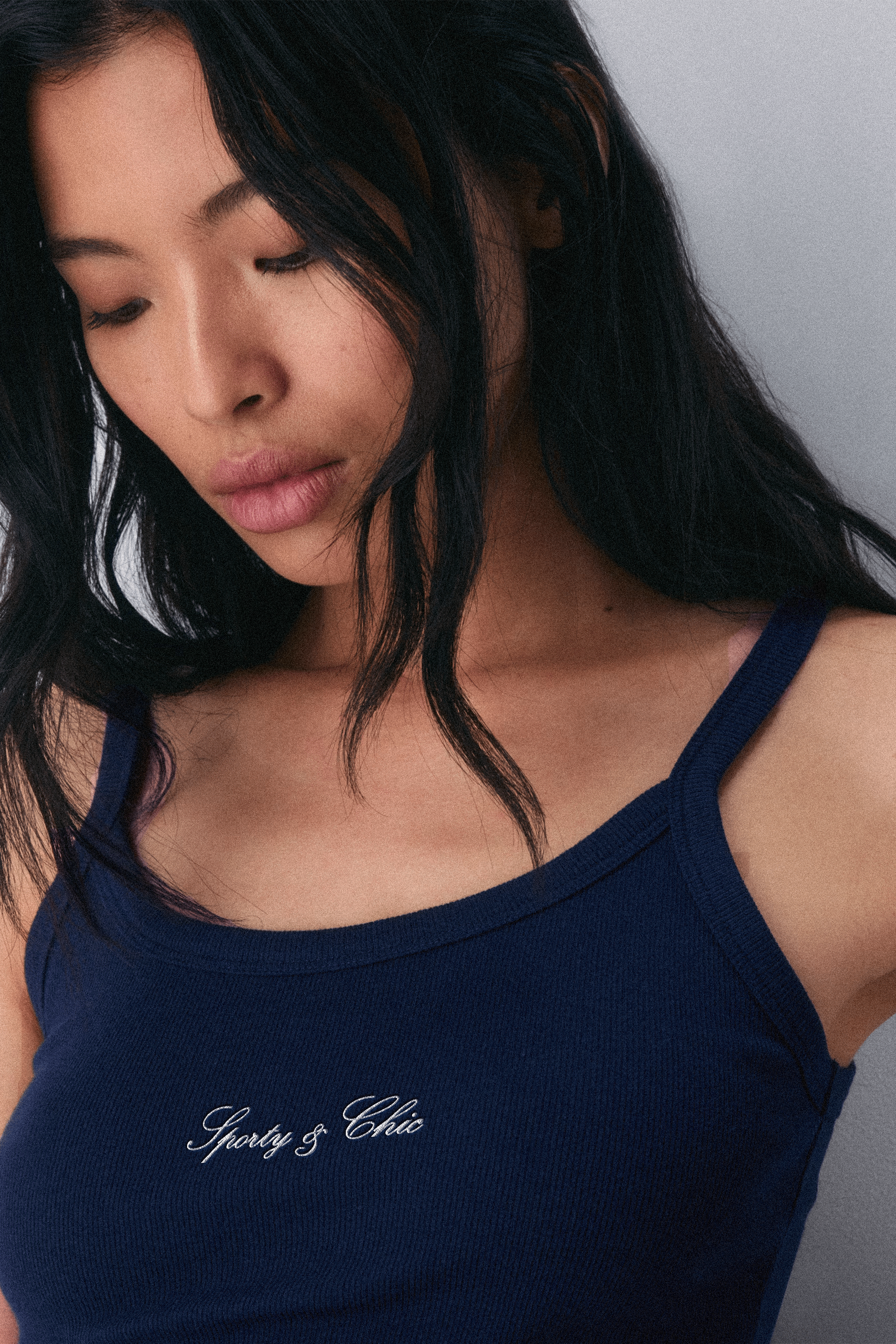 S&C La Vita Lenta Strap Tank - Navy