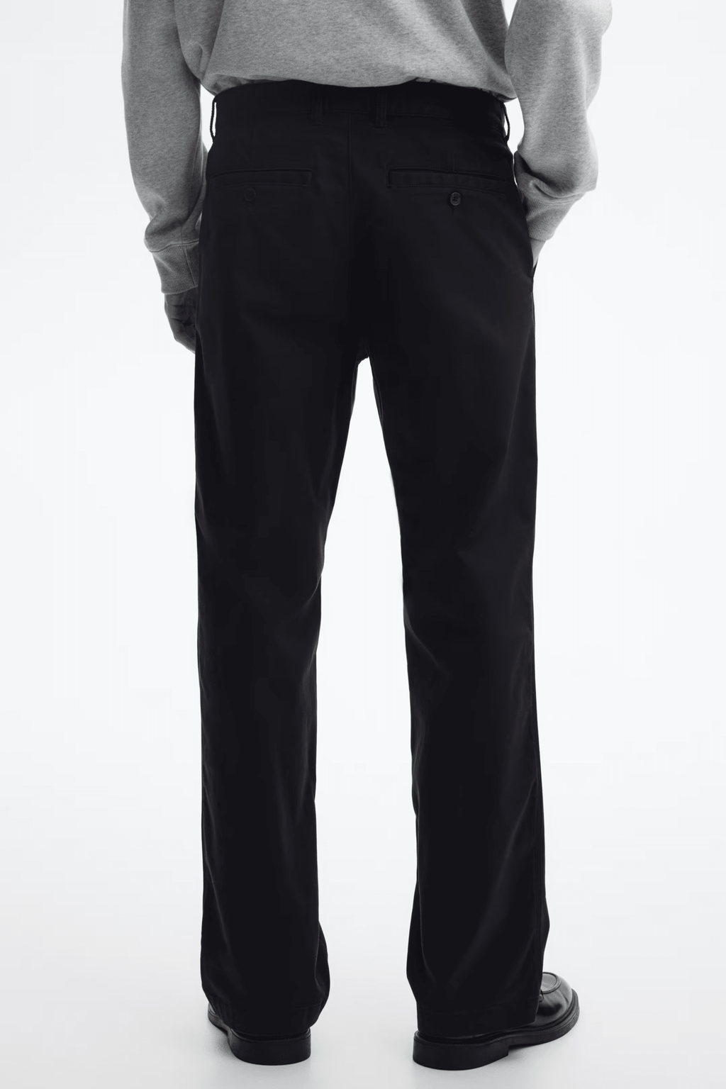 S&C Medium Weight Cotton Chinos Pants- Black