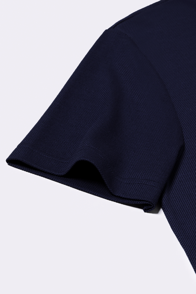 S&C Pique Cotton Polo - Navy