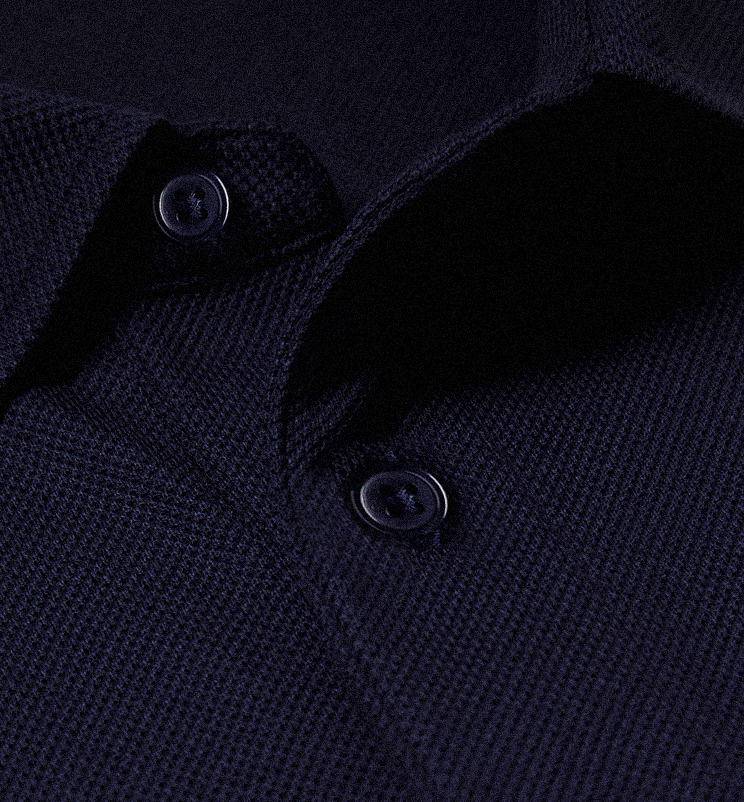 S&C Pique Cotton Polo - Navy