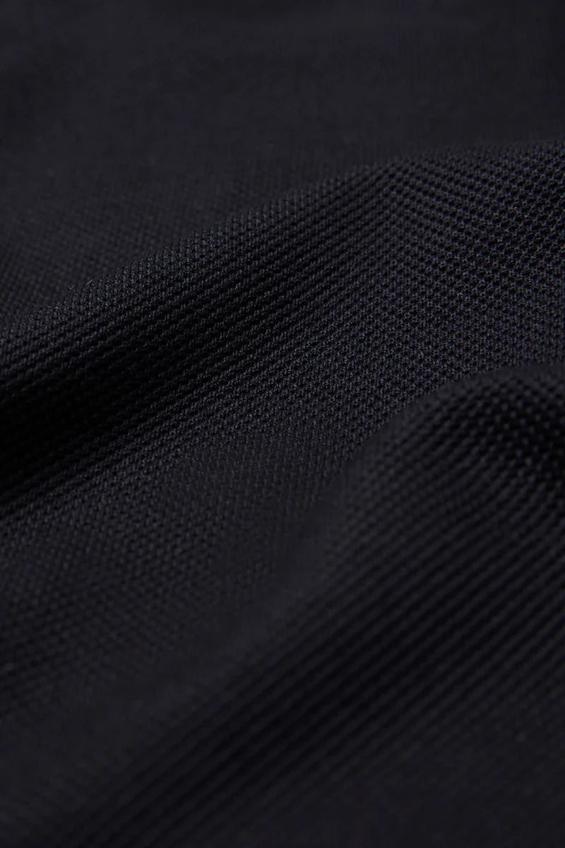 S&C Pique Cotton Polo - Black