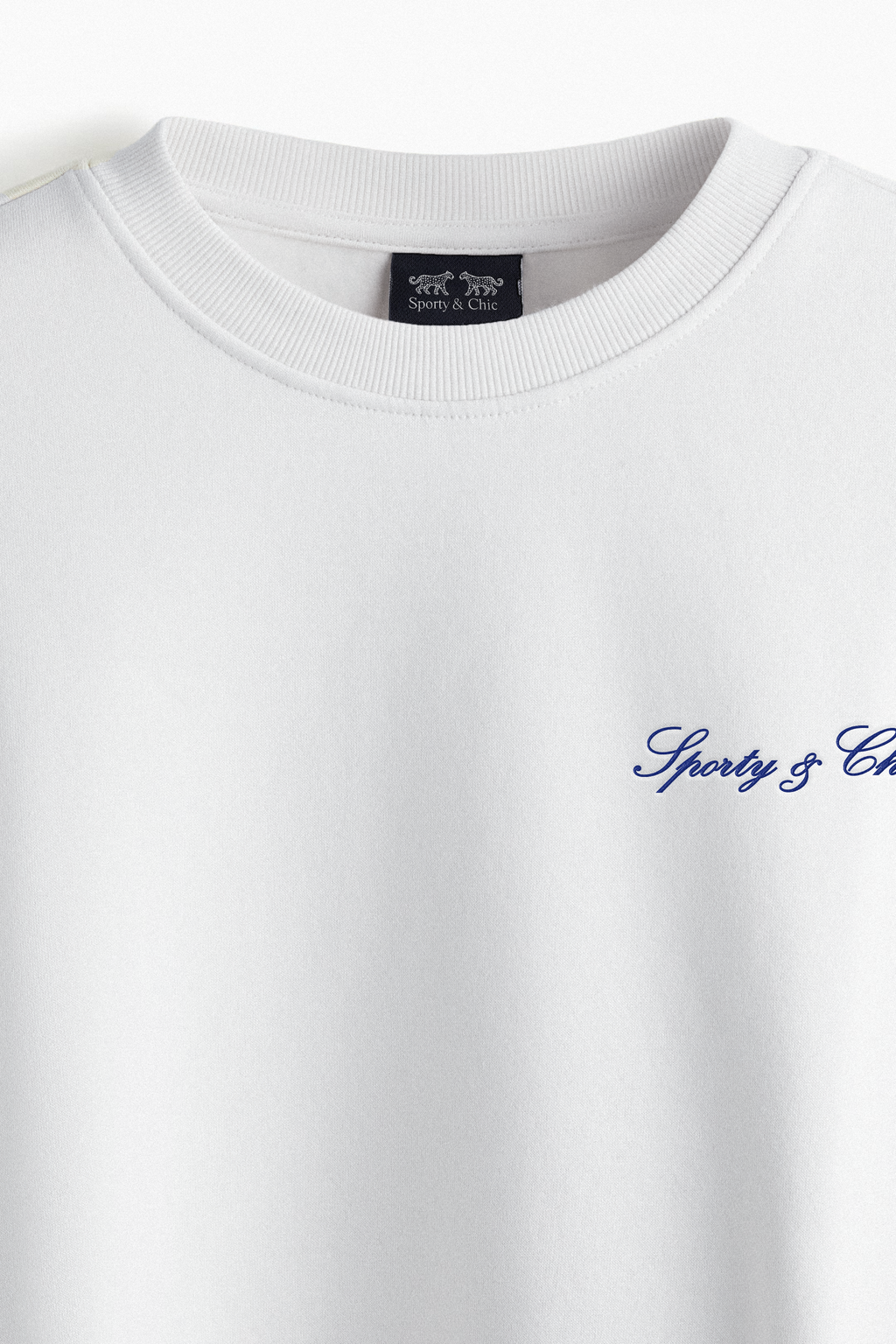 Signature Logo Embroidered Crewneck - White