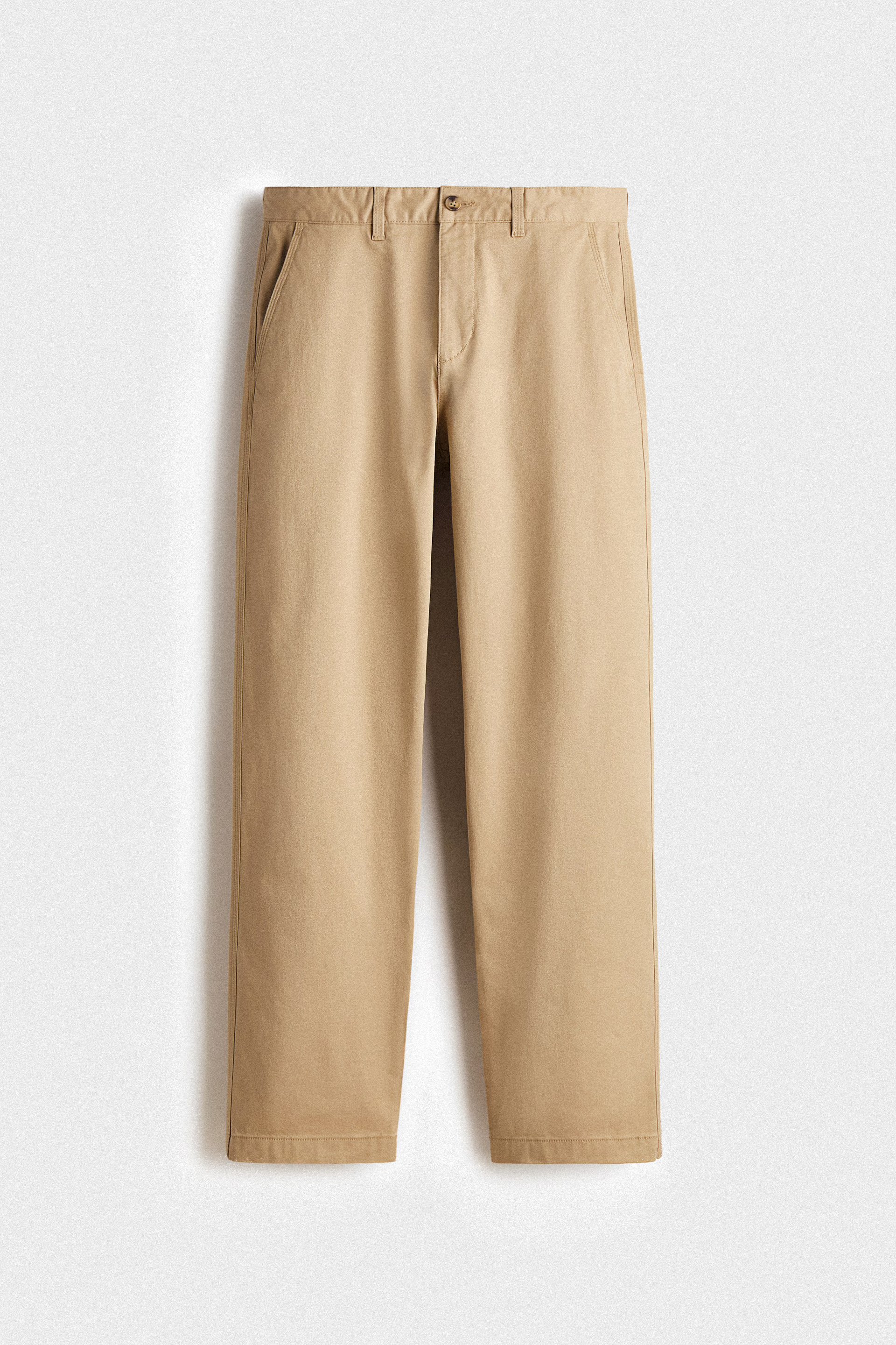 S&C Medium Weight Cotton Chinos Pants - Khaki