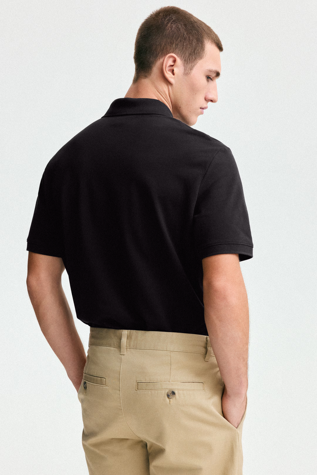 S&C Pique Cotton Polo - Black