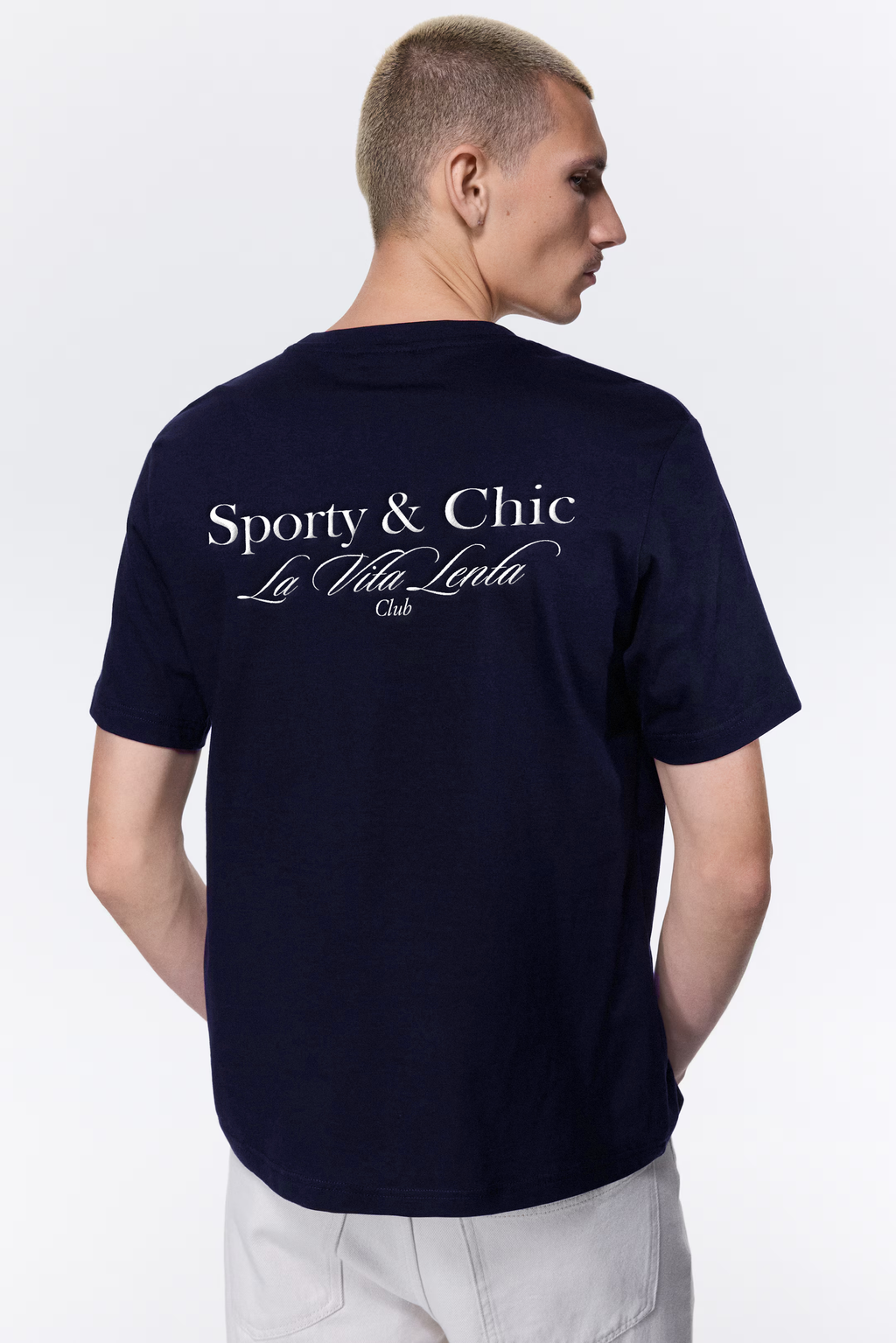 100% cotton medium weight T-shirt - Dark Navy