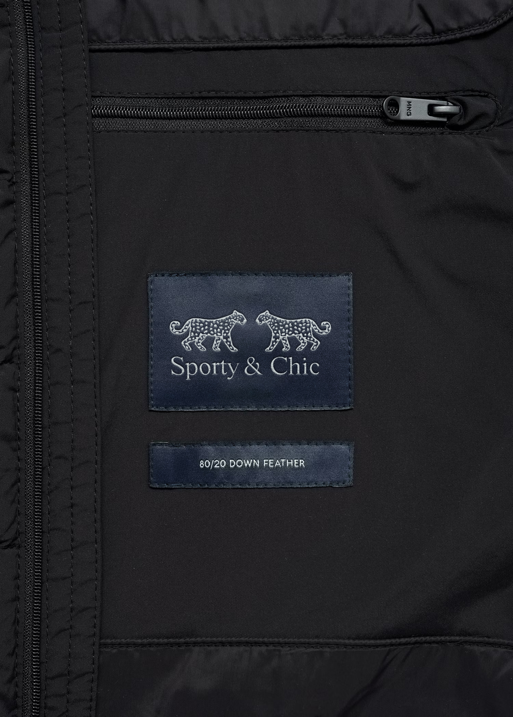 S&C Mens Puffer Vest - Black