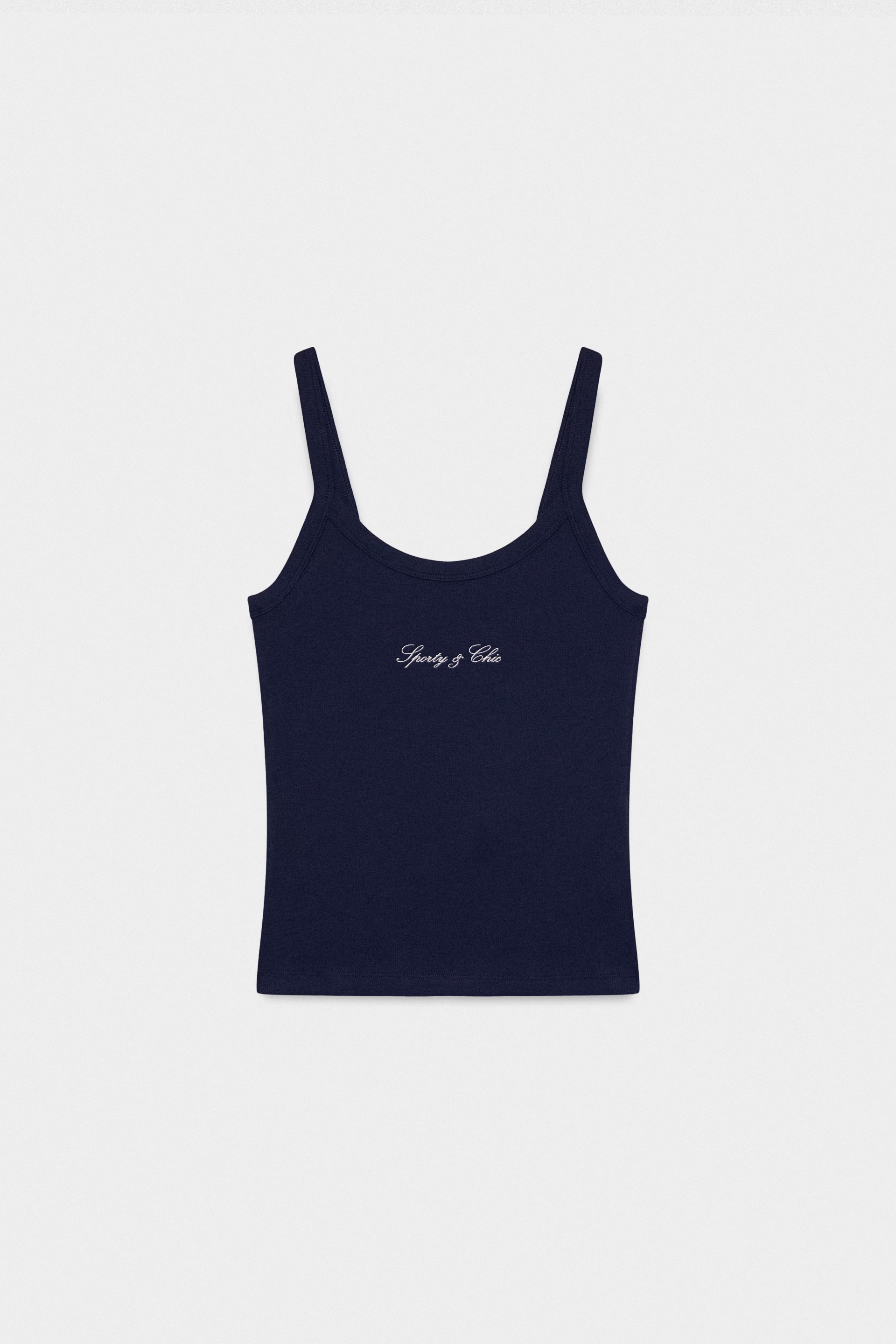 S&C La Vita Lenta Strap Tank - Navy