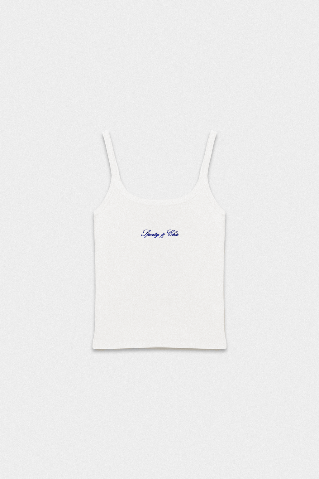 S&C La Vita Lenta Strap Tank - White