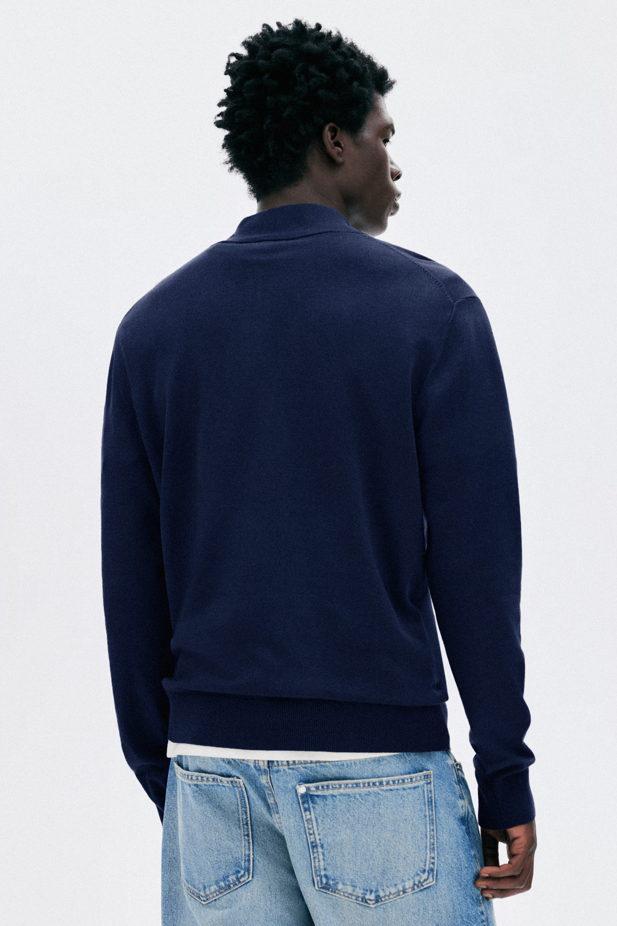 S&C Embroidered Quarter Zip Unisex- Navy