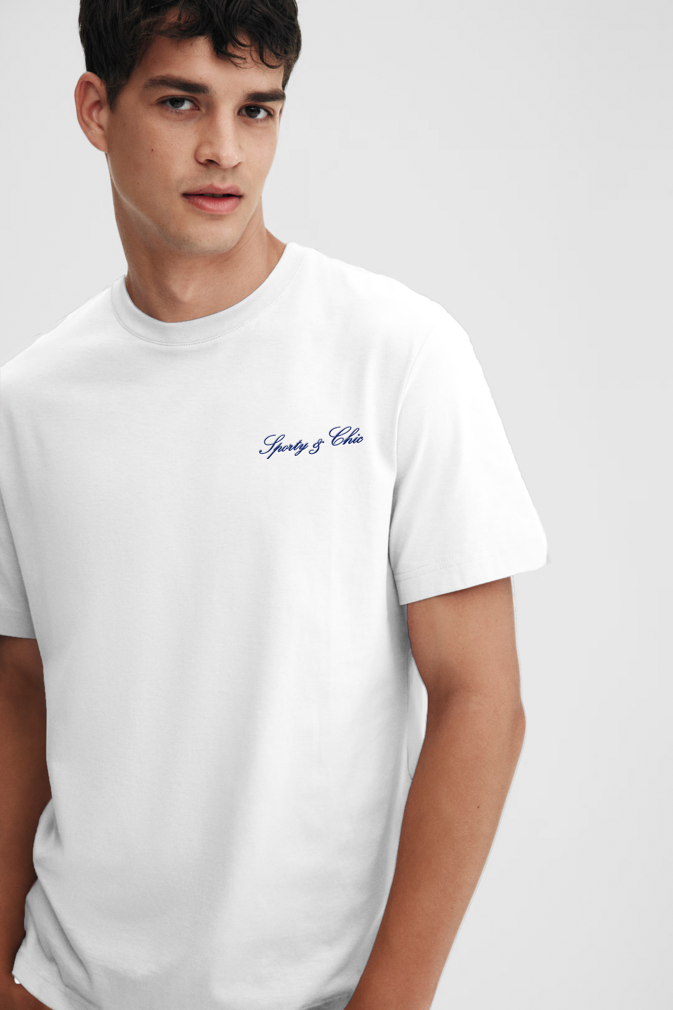 100% cotton medium weight T-shirt - White