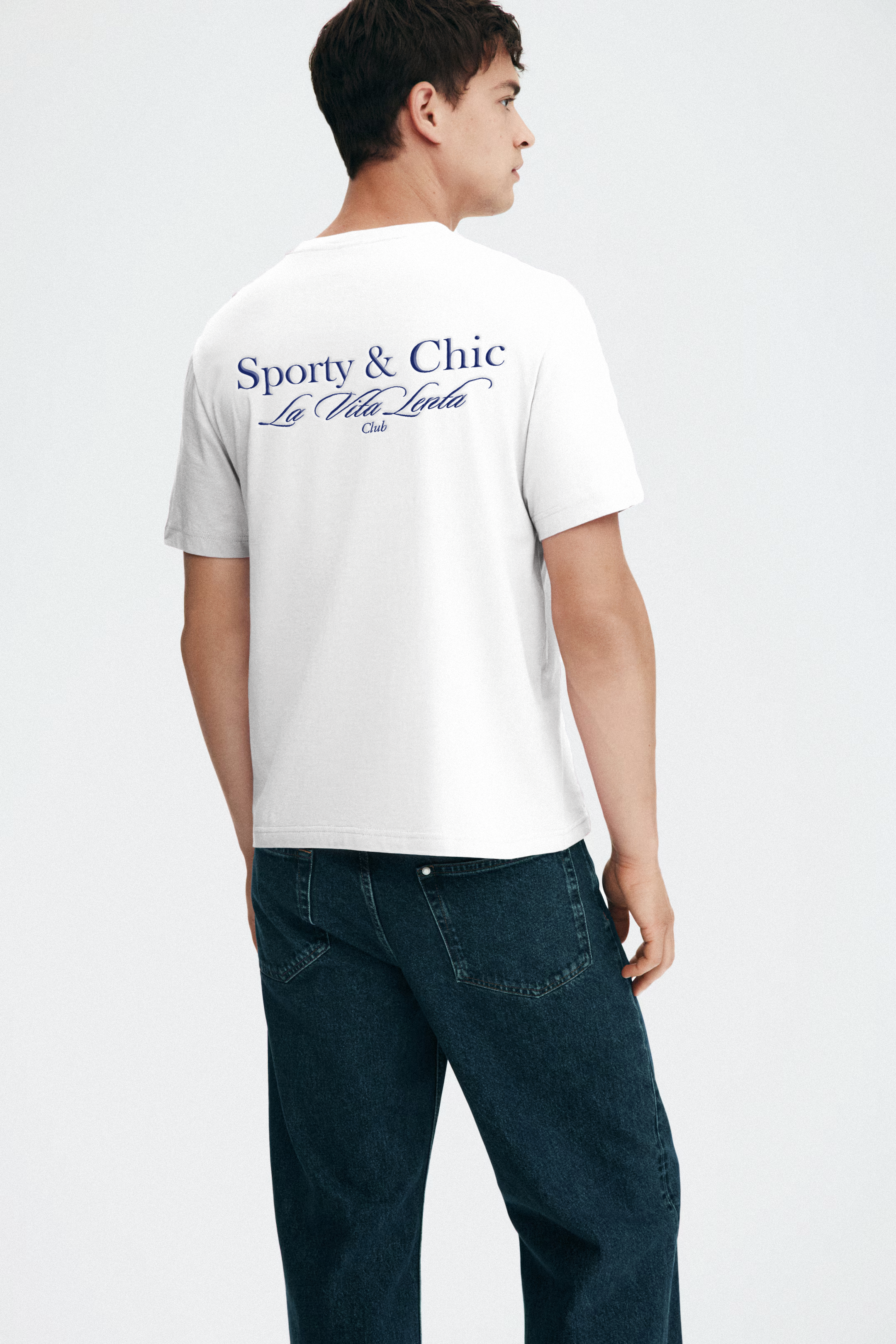 100% cotton medium weight T-shirt - White