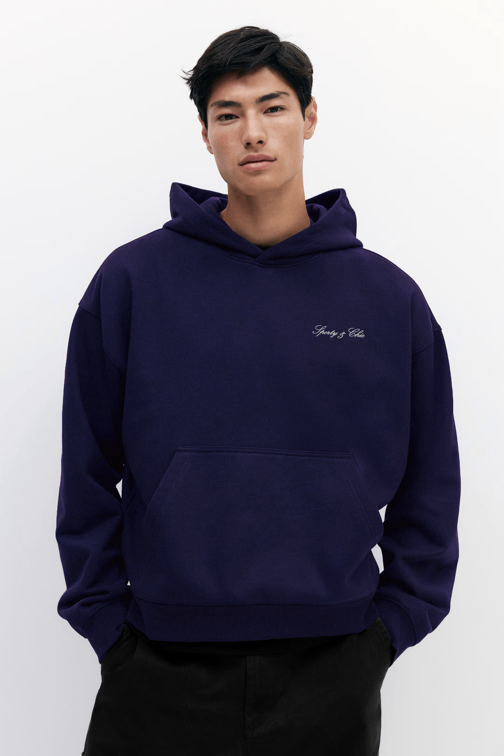 La Vita Lenta French Terry Hoodie - Navy