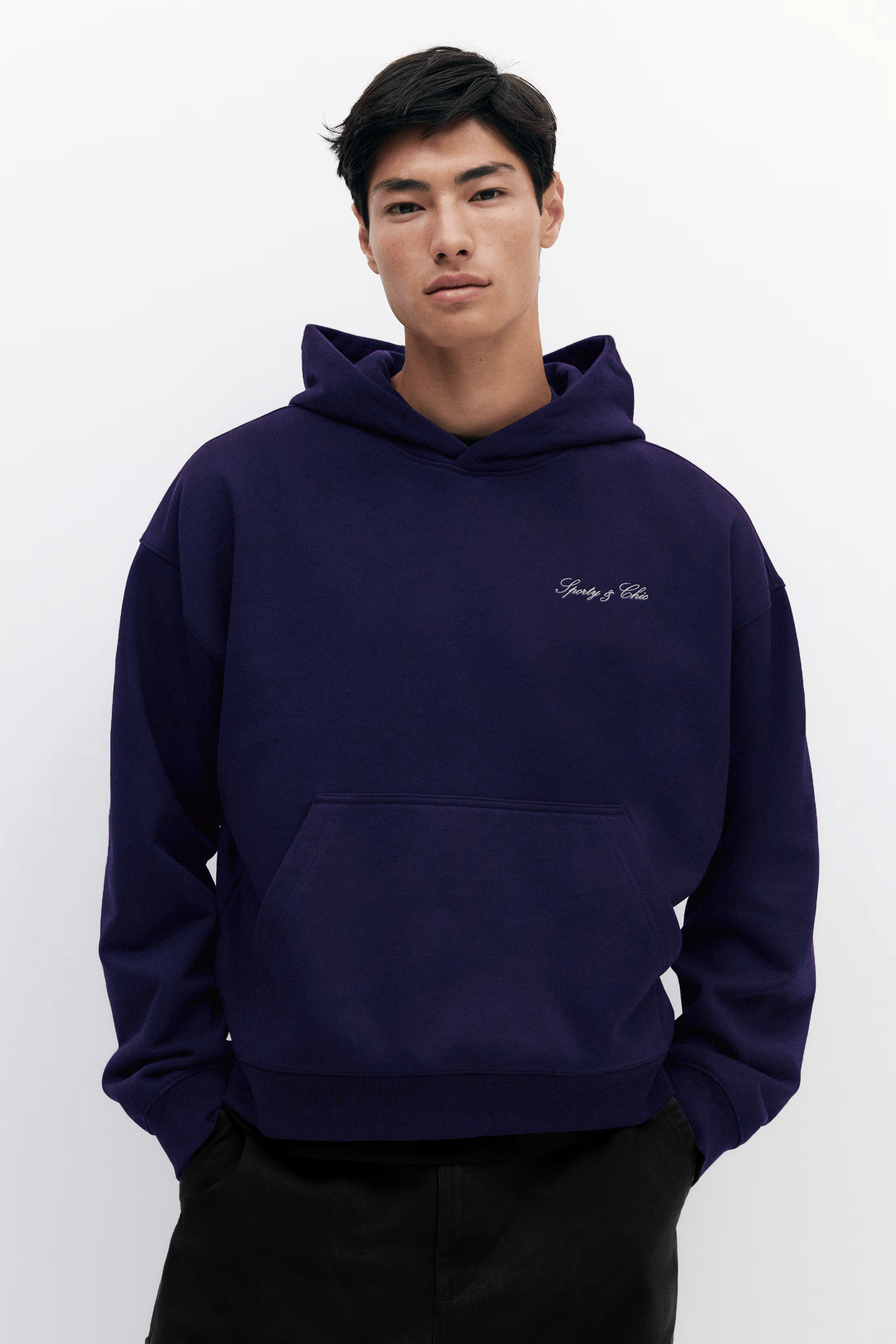 La Vita Lenta French Terry Hoodie - Navy