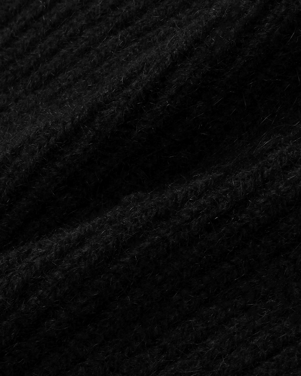 S&C Cashmere Wool Beanie - Black