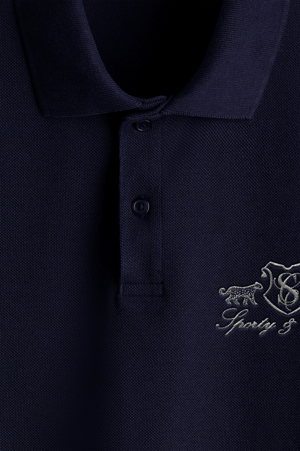 S&C Pique Cotton Polo - Navy