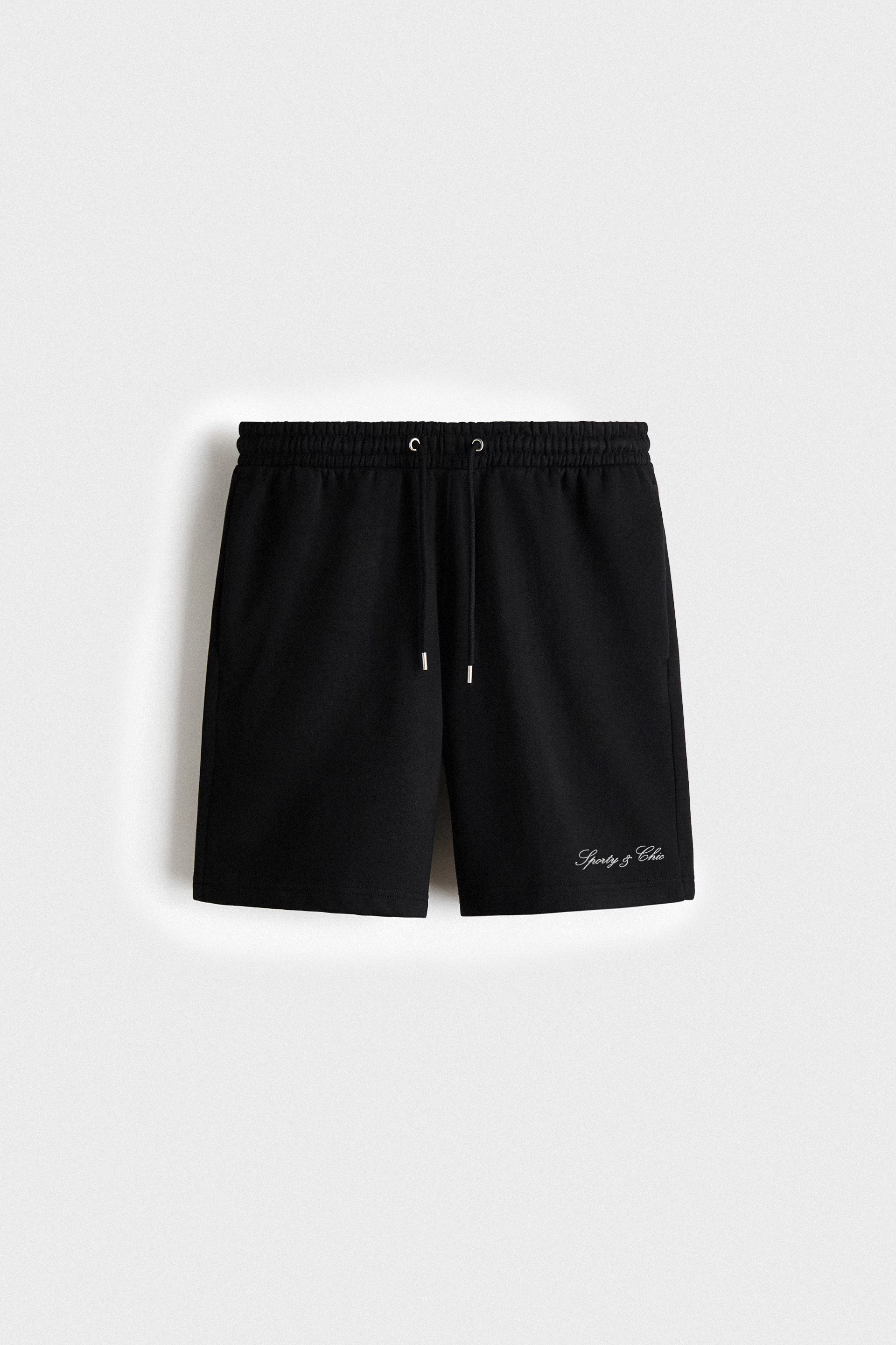 S&C 100% Cotton Mid-weight Short - Black