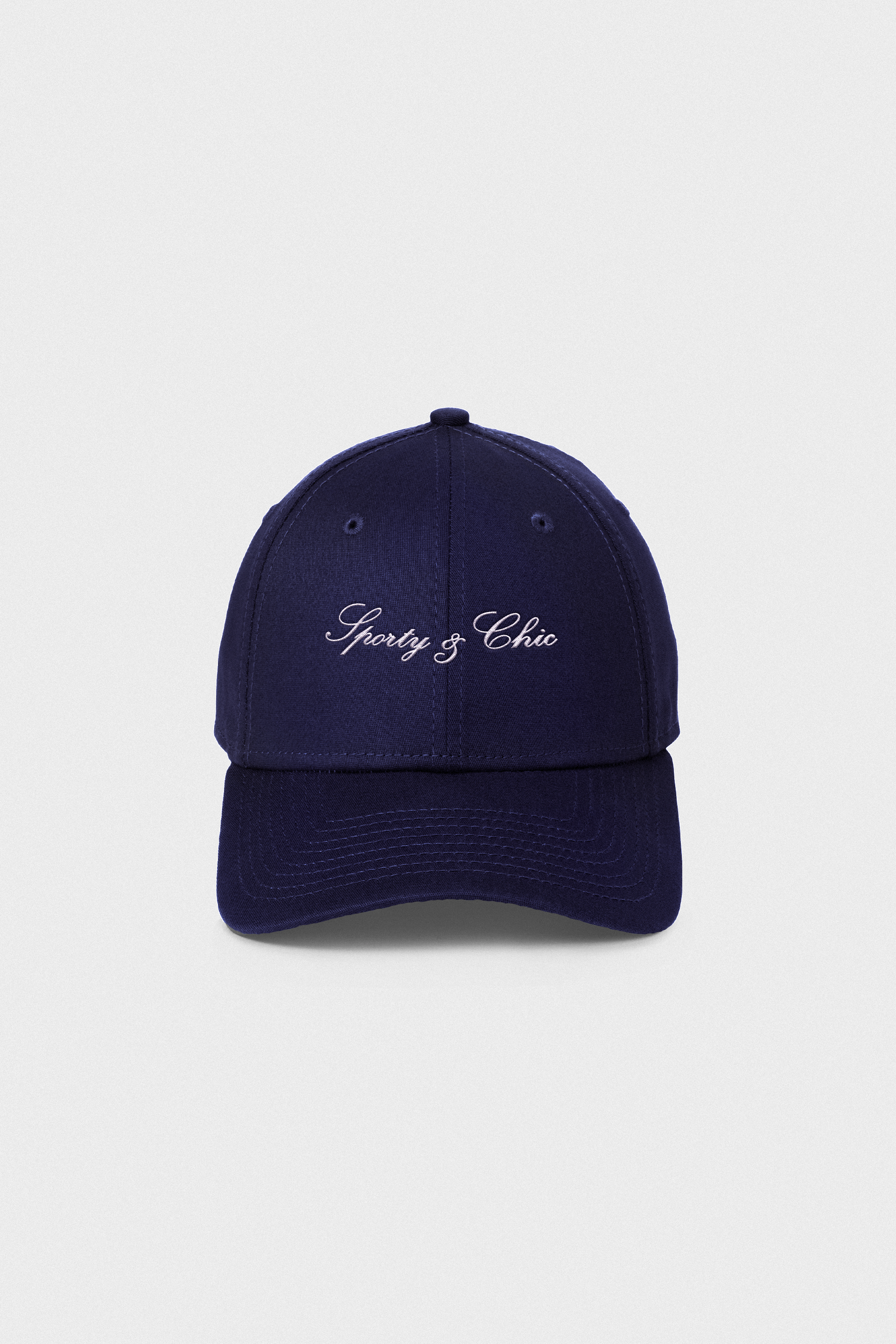 Signature Logo Cotton Hat - Navy