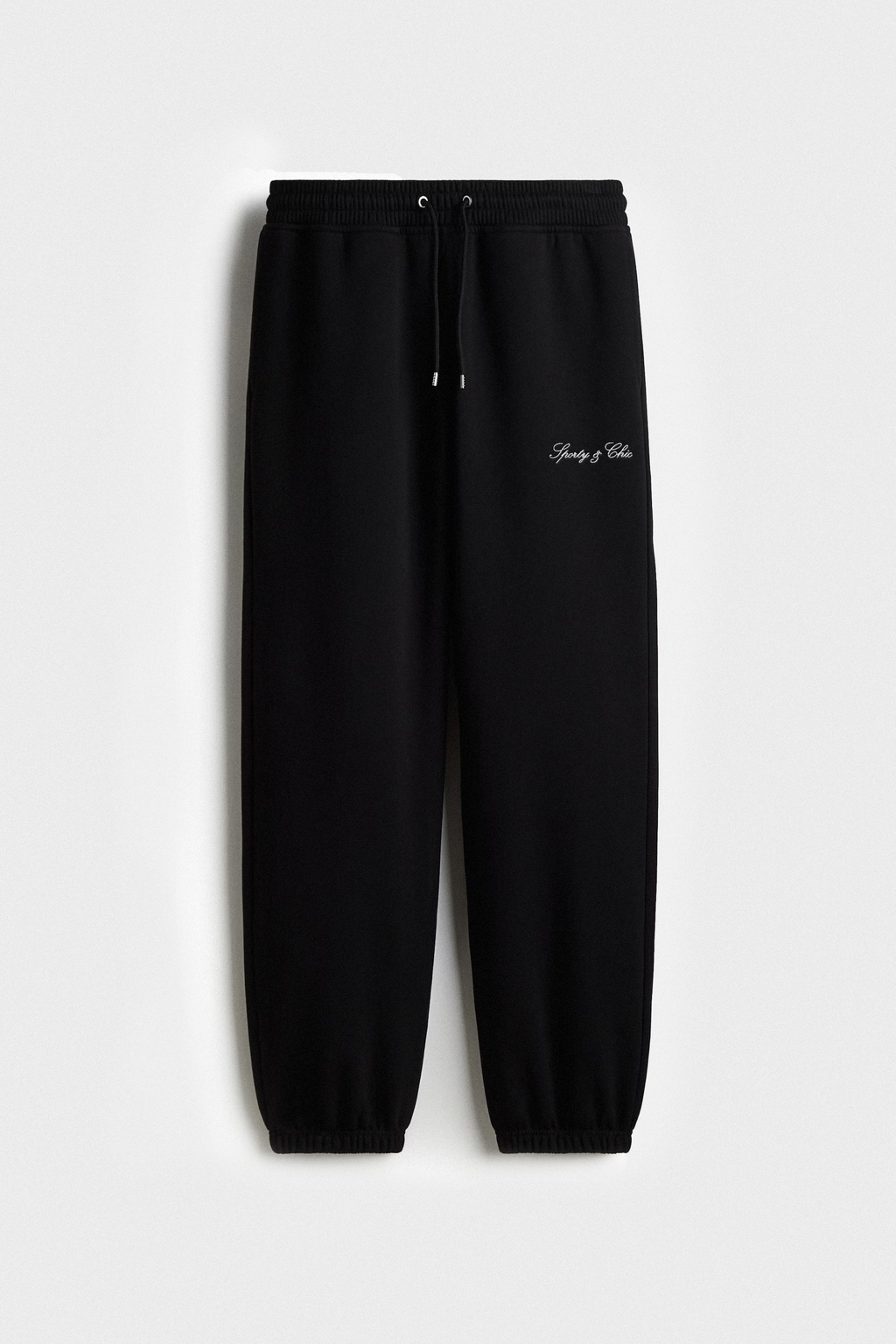 Signature Embroidered Sweatpant - Black