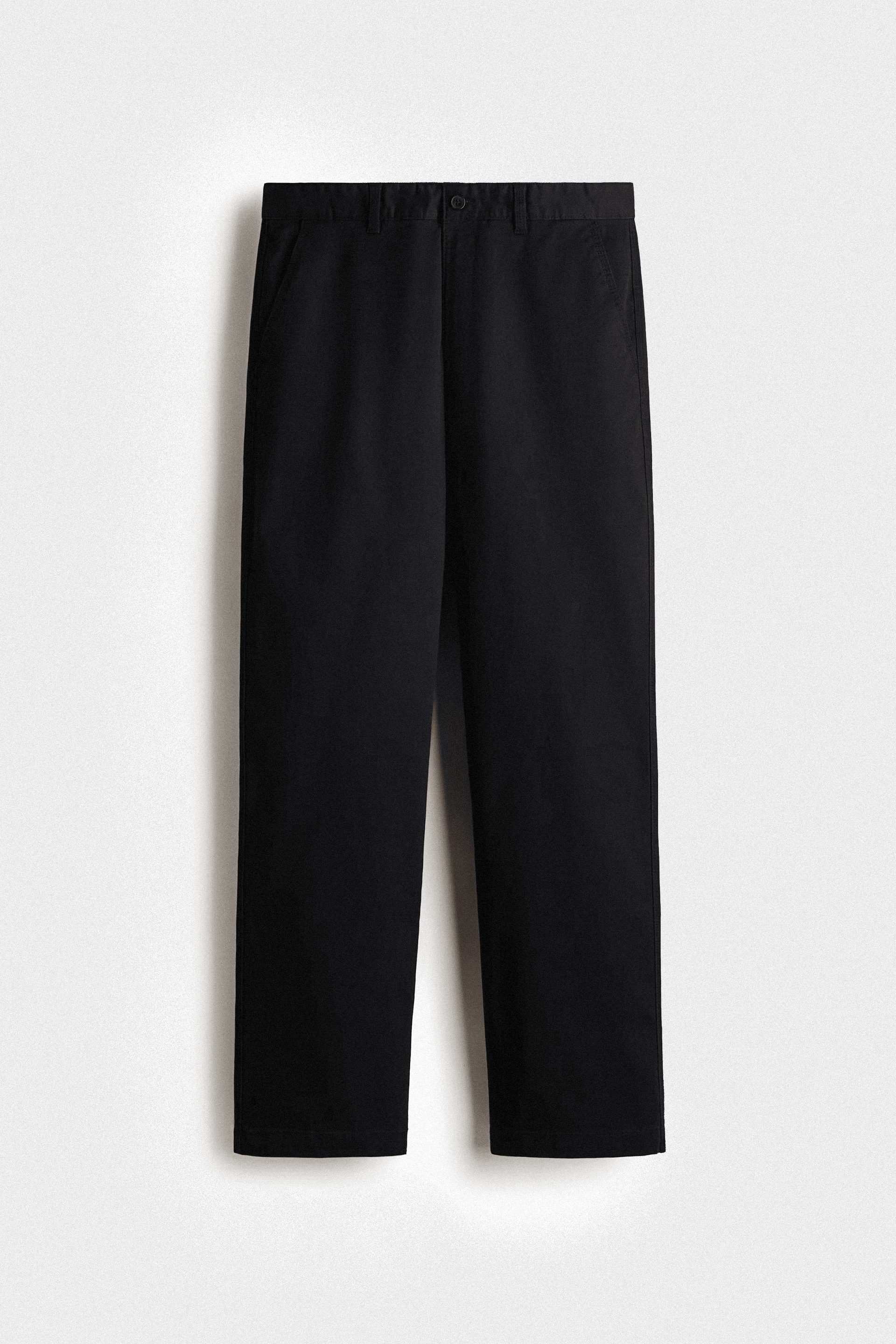 S&C Medium Weight Cotton Chinos Pants- Black
