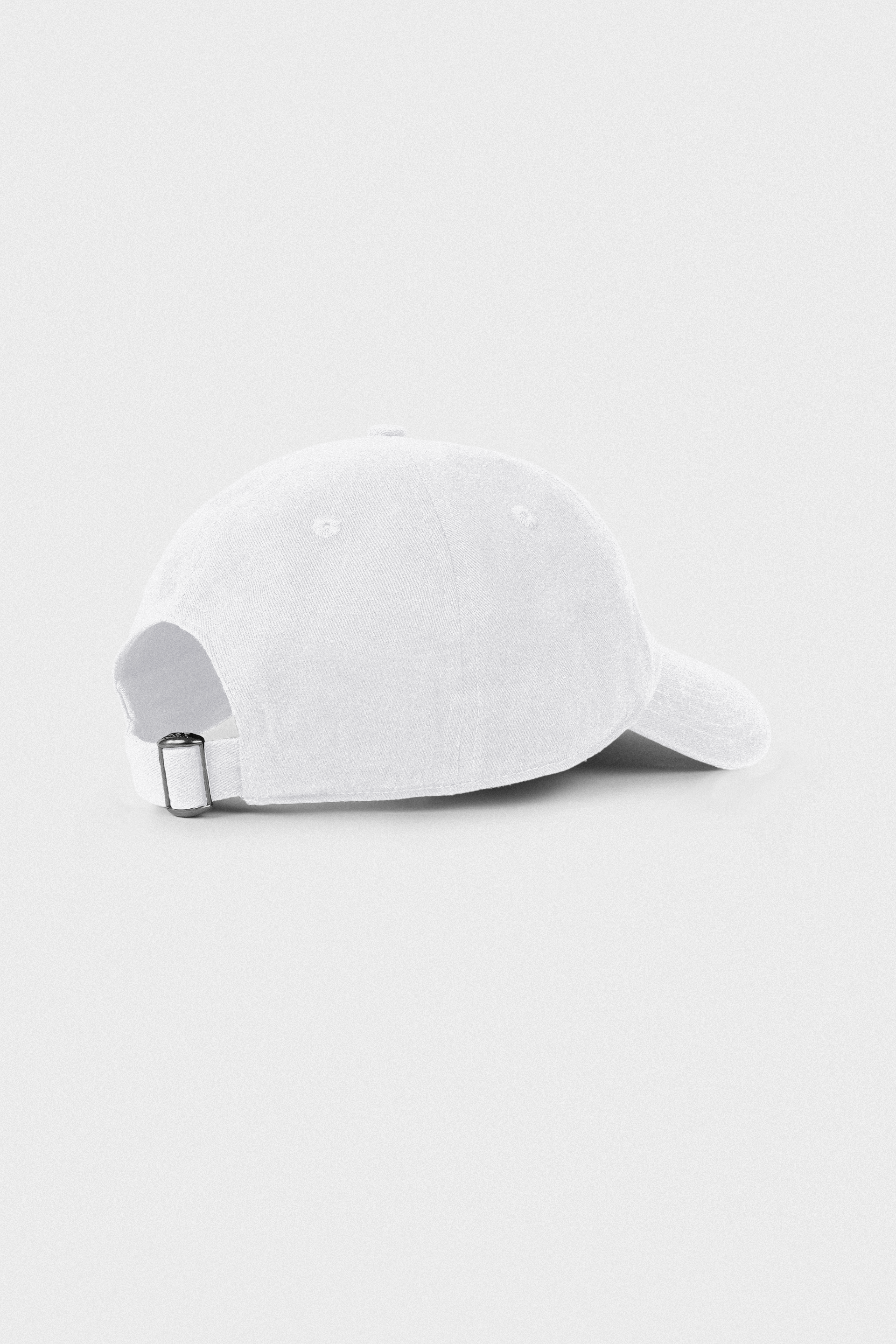 Signature Logo Cotton Hat - white