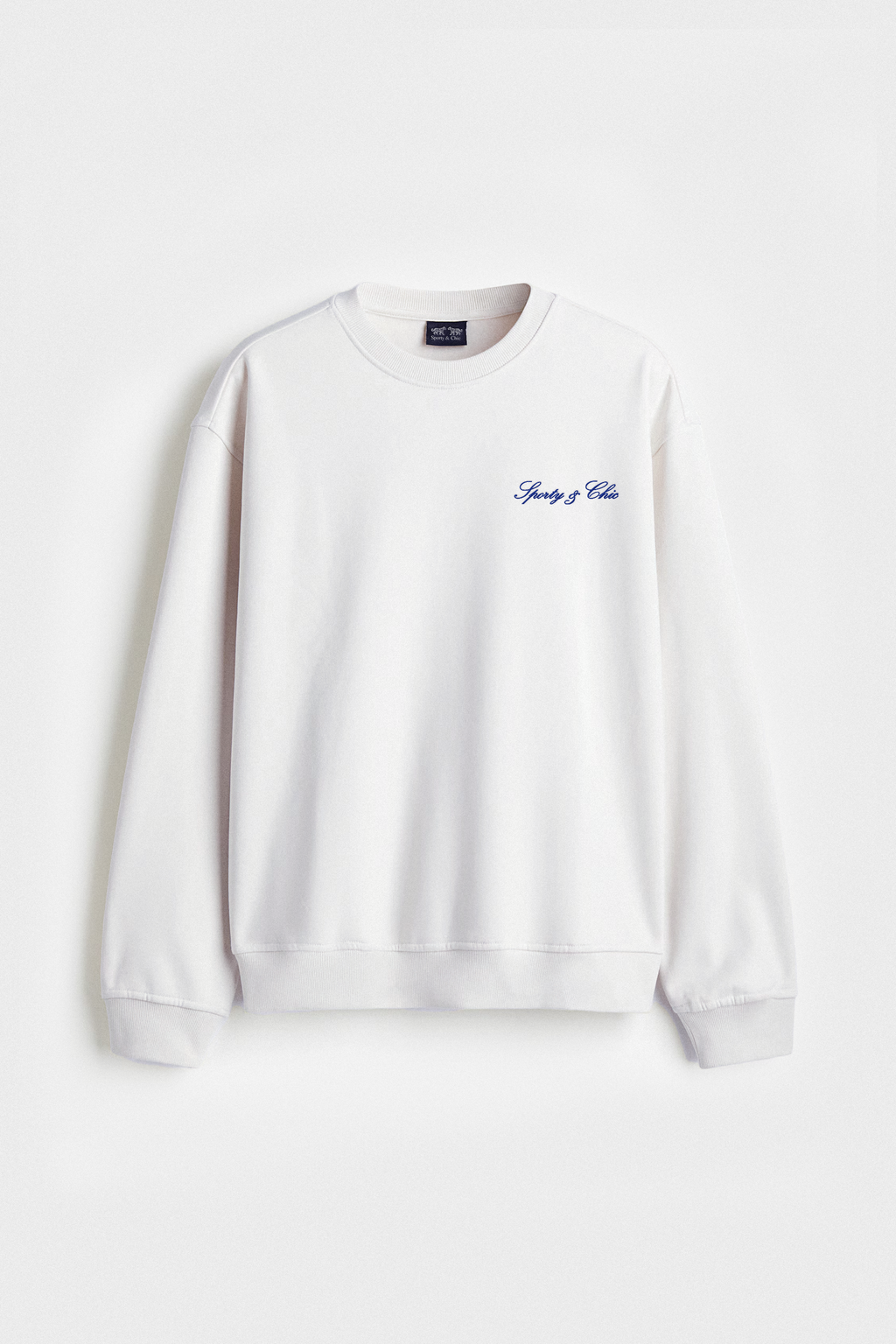 Signature Logo Embroidered Crewneck - White