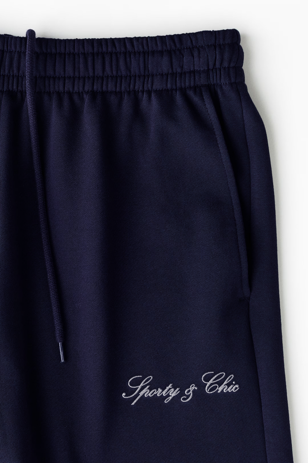Signature Embroidered Sweatpant - Navy