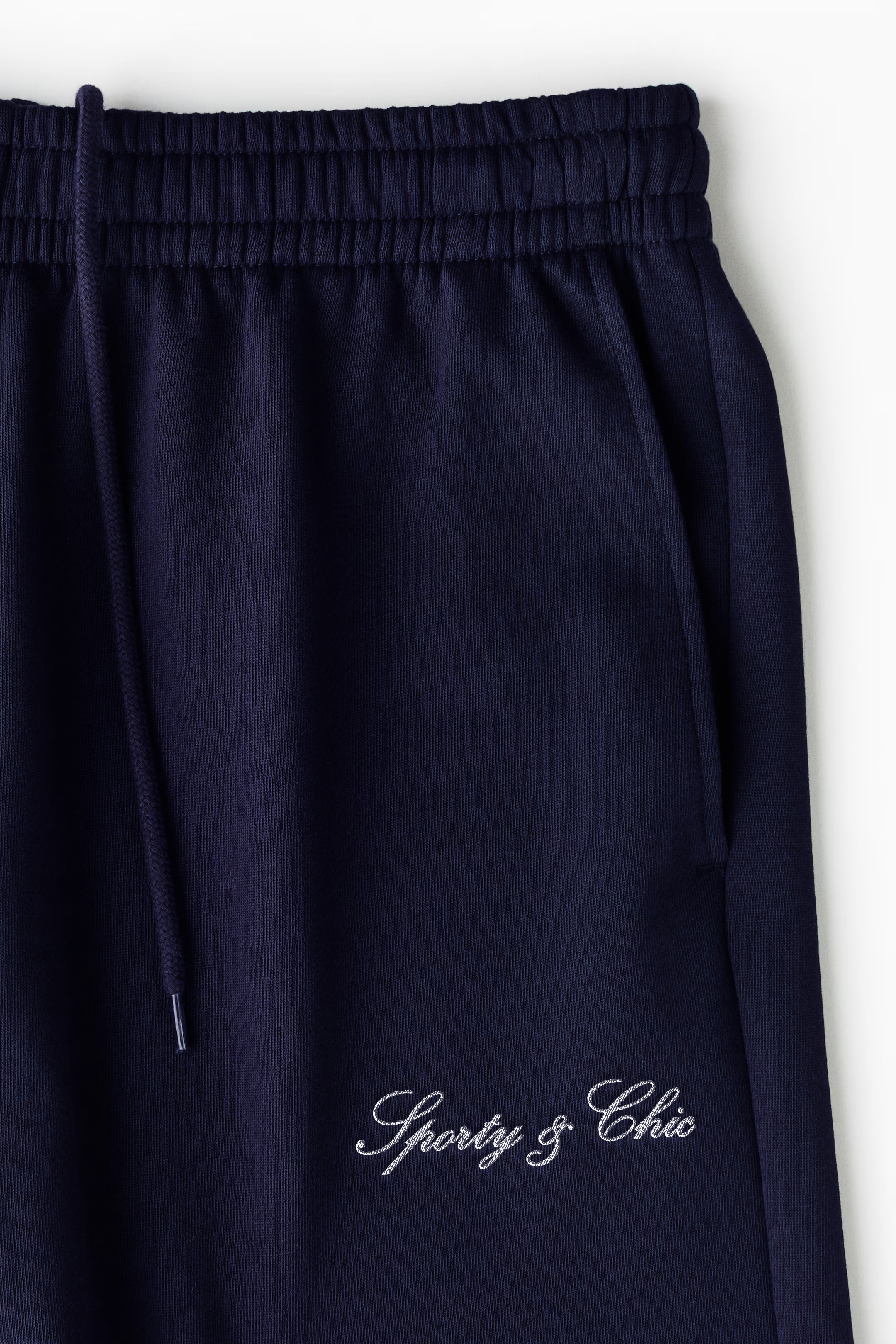 Signature Embroidered Sweatpant - Navy