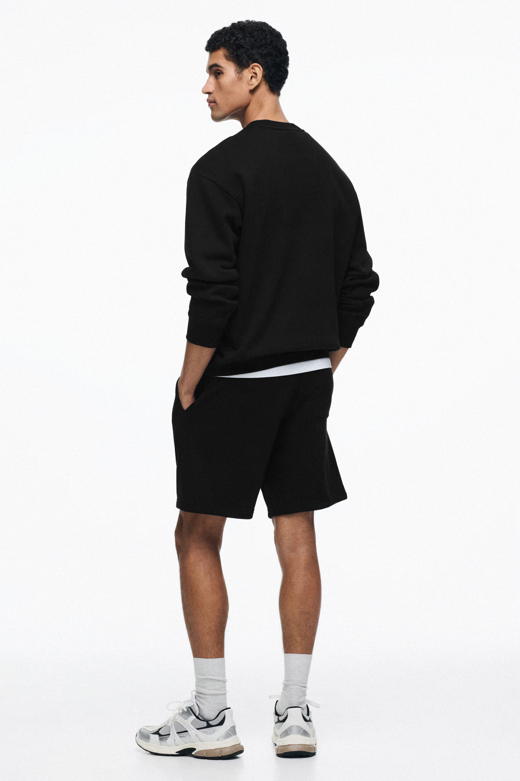 S&C 100% Cotton Mid-weight Short - Black