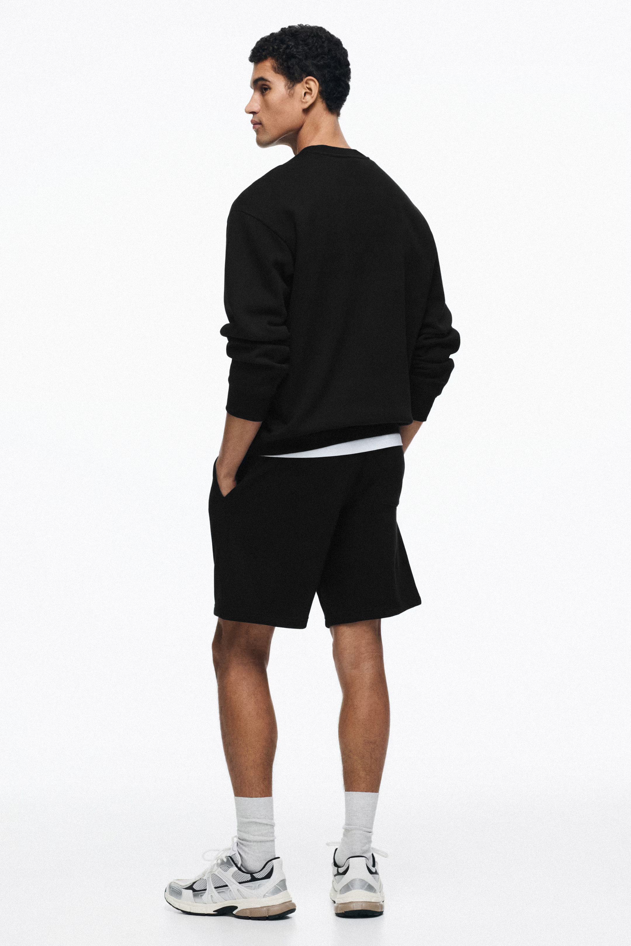 S&C 100% Cotton Mid-weight Short - Black