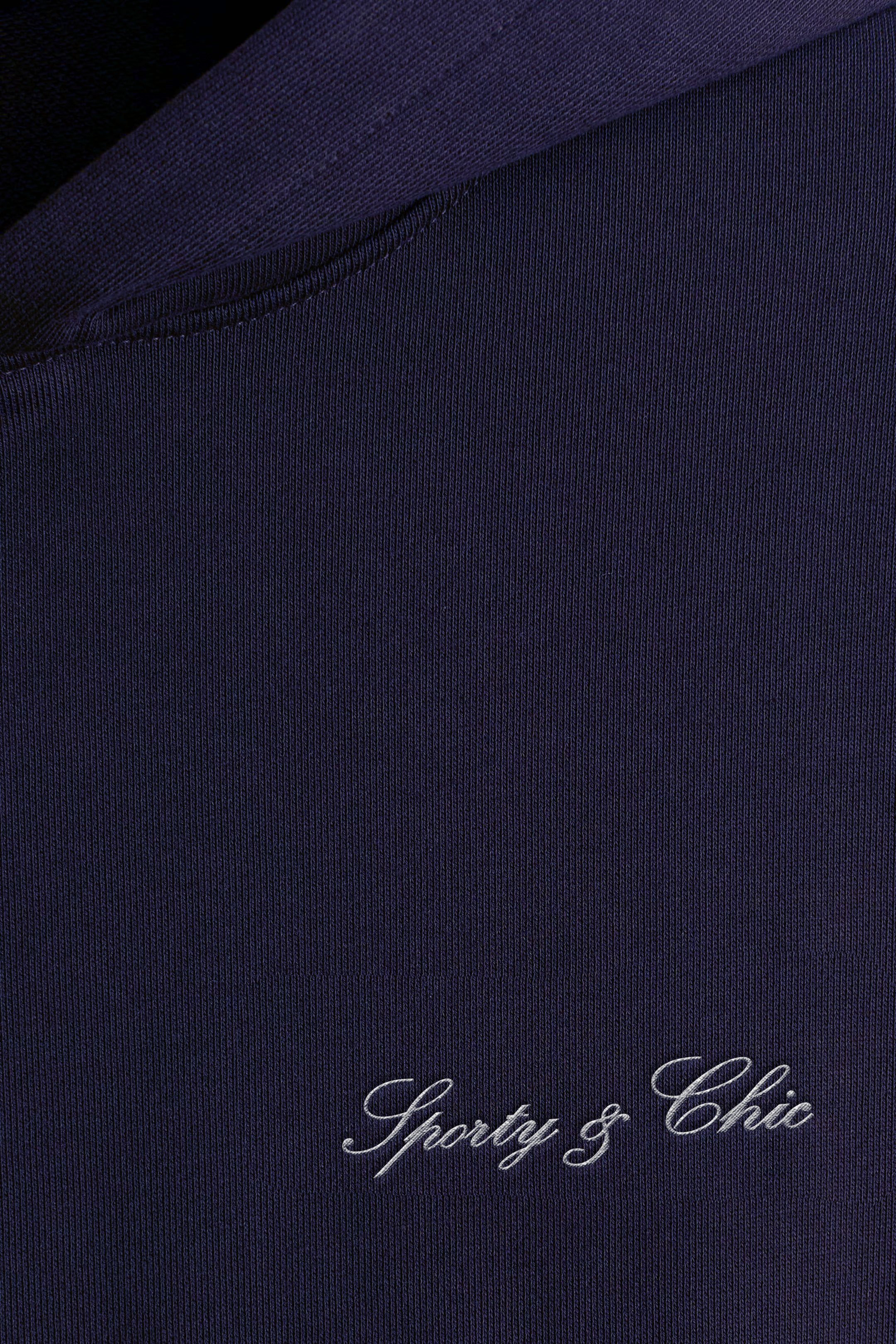 La Vita Lenta French Terry Hoodie - Navy
