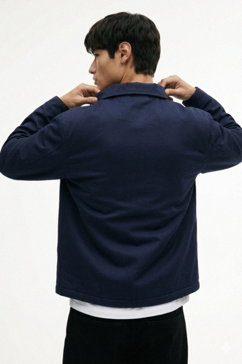 S&C Embroidered Logo jacket - Navy