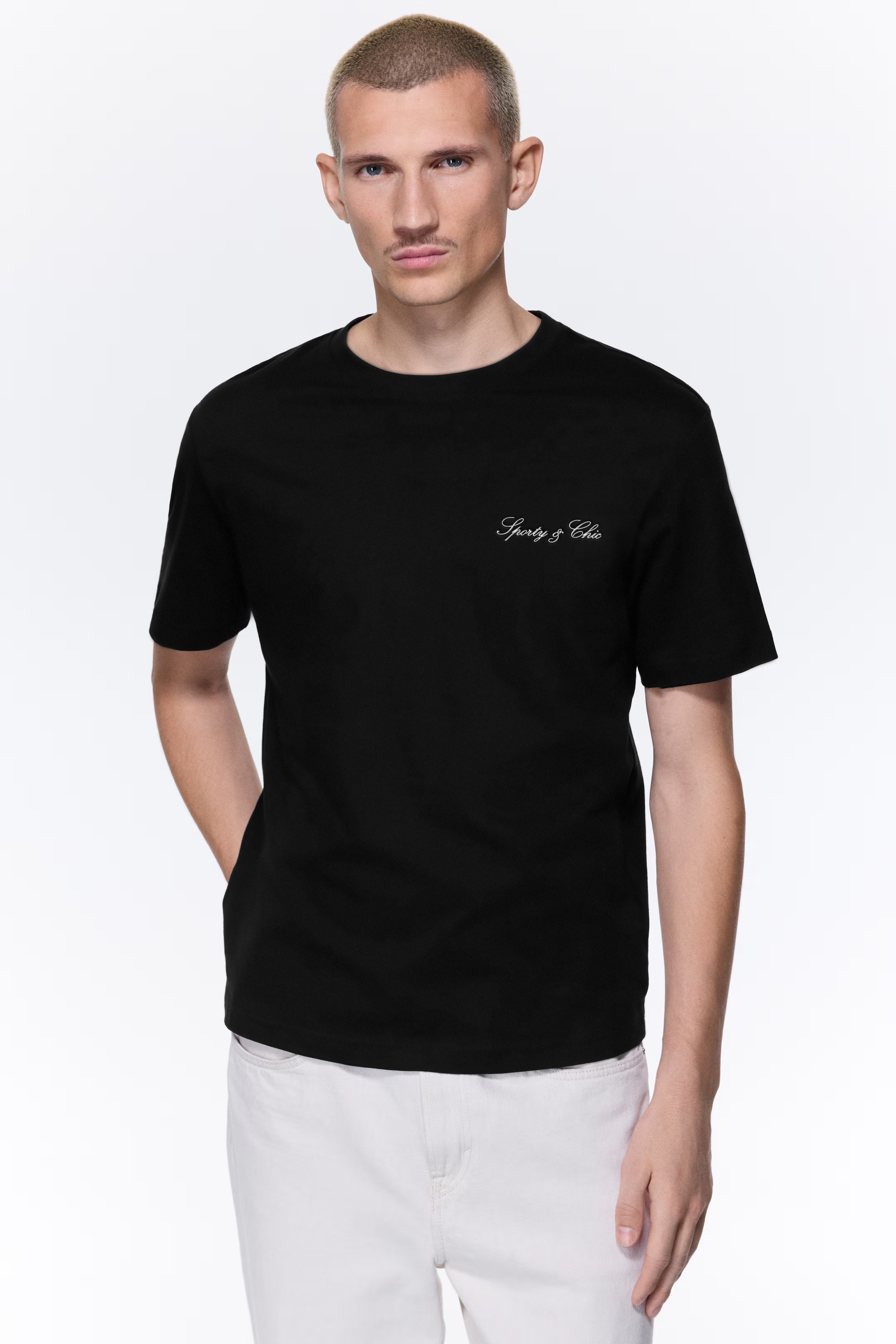 100% Cotton Medium Weight T-shirt - Black