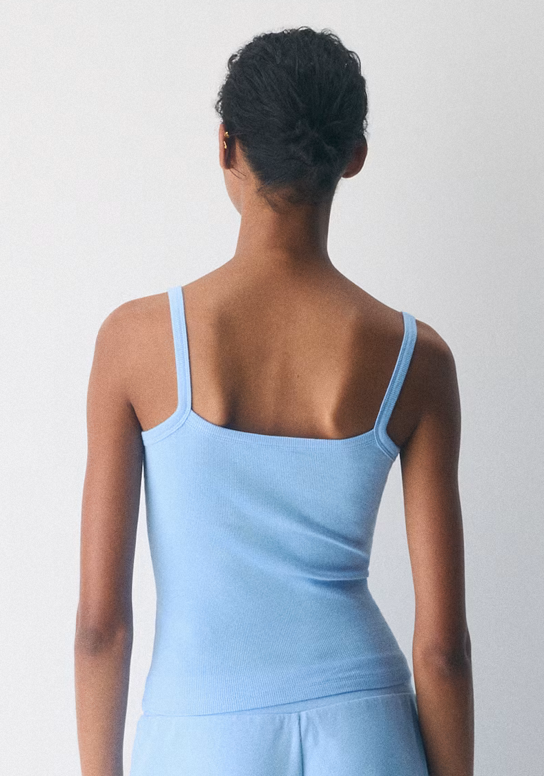 S&C La Vita Lenta Strap Tank - Blue